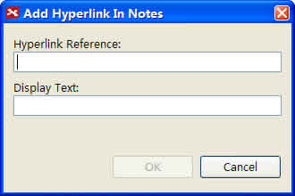 Hyperlink Dialog